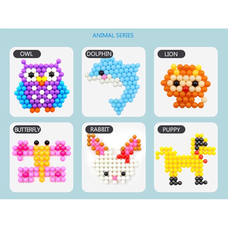 [6000pcs] Aquabeads puzzle / mainan manik manik anak DIY magic mold