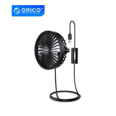 fan car orico wired usb 2.0 3 speed 5v 5w with light night cz-f829 f-829 - kipas angin mobil