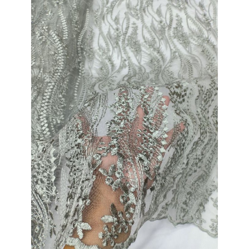 KAIN KEBAYA.TILE.KOREA.BRUKAT.GAUN.BAHAN.GAMIS