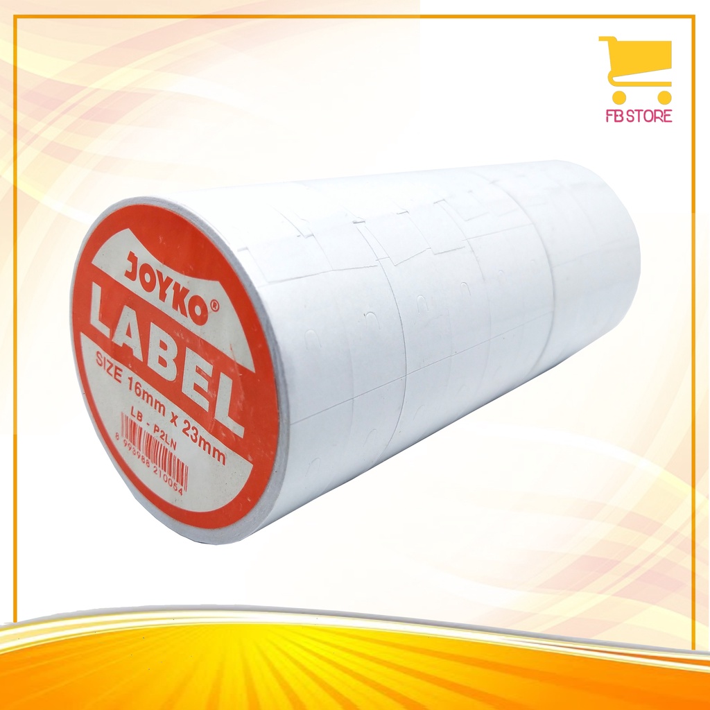 

Kertas Label Harga / Price labeller 2 Line Joyko 16mm x 23mm (LB-P2LN) Per Slop