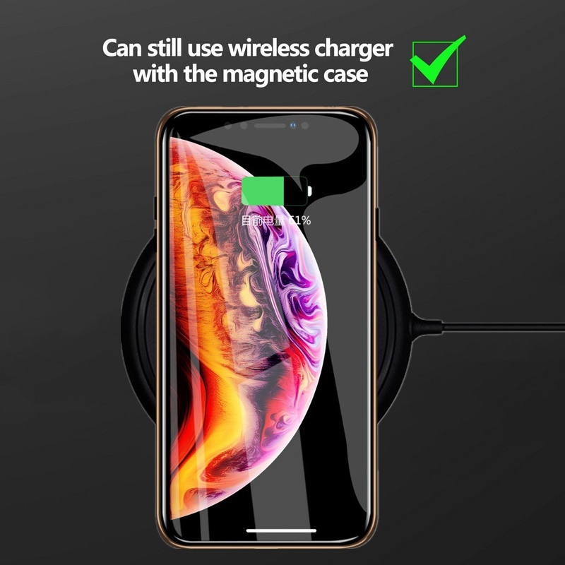 Case Tempered Glass Magnetik Pelindung 360 Derajat Untuk IPhone 13 12 11 Pro XS MAX XR 7 8 Plus