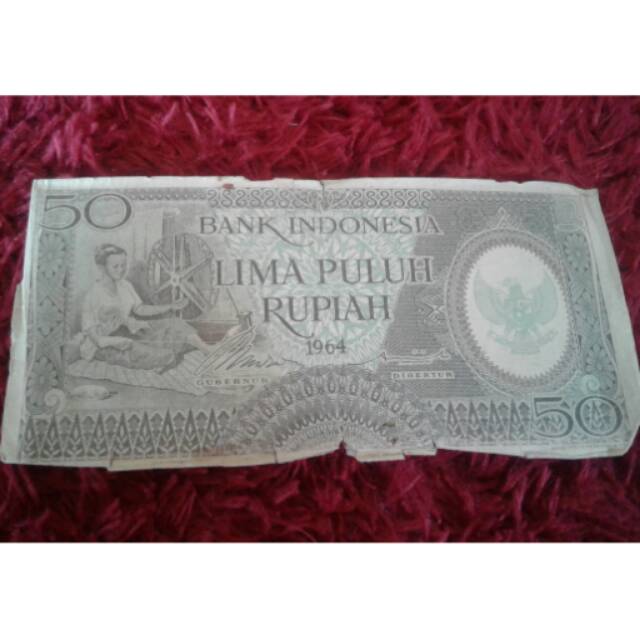 Uang kertas lama 50 rupiah