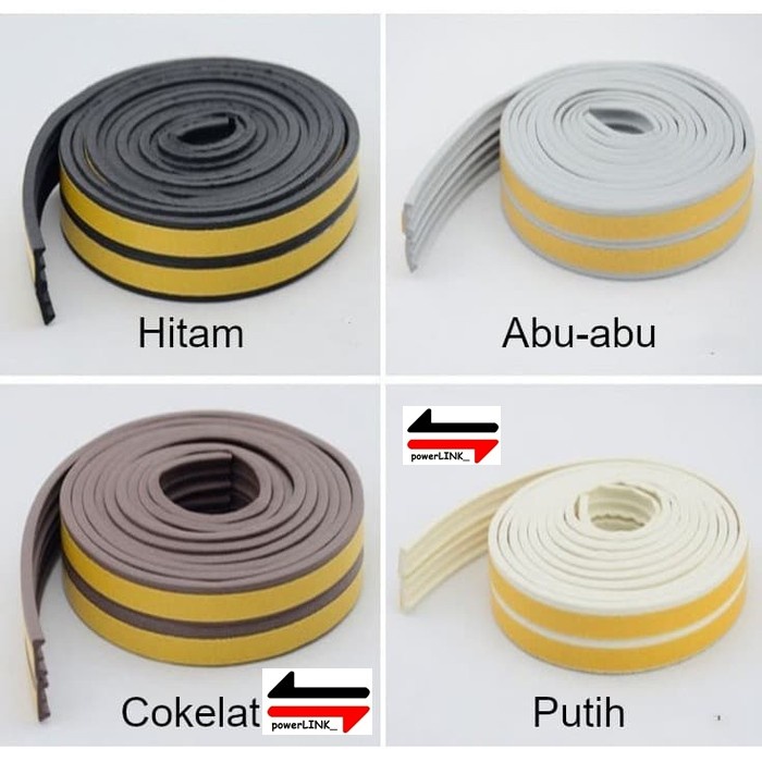 Door Seal List Peredam Kedap Suara Karet Pintu Kayu Almunium