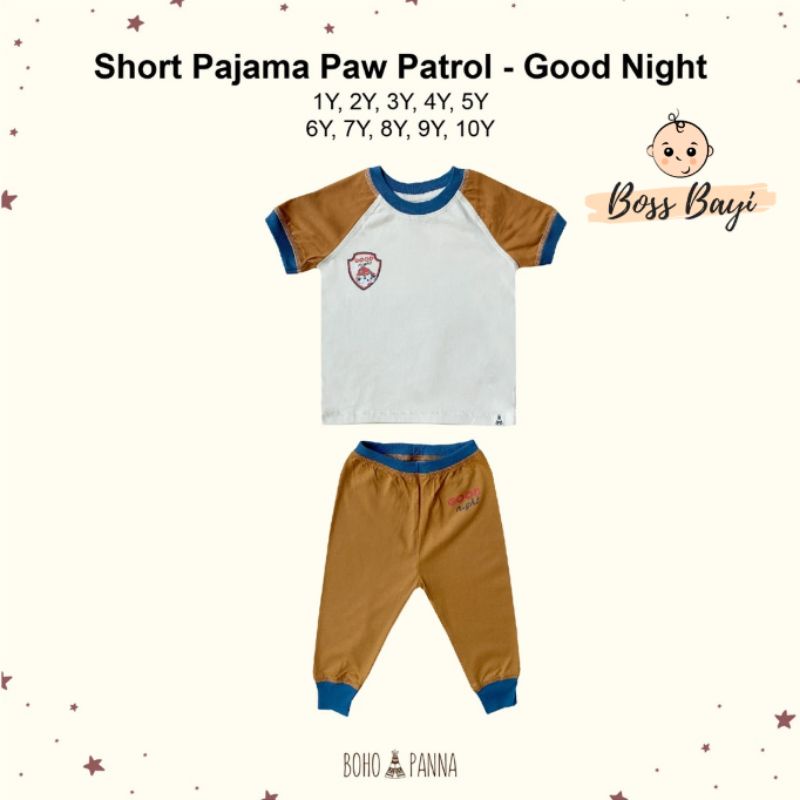 BOHOPANNA - Short Pajama Paw Patrol / Piyama Lengan Pendek+Celana Panjang Anak