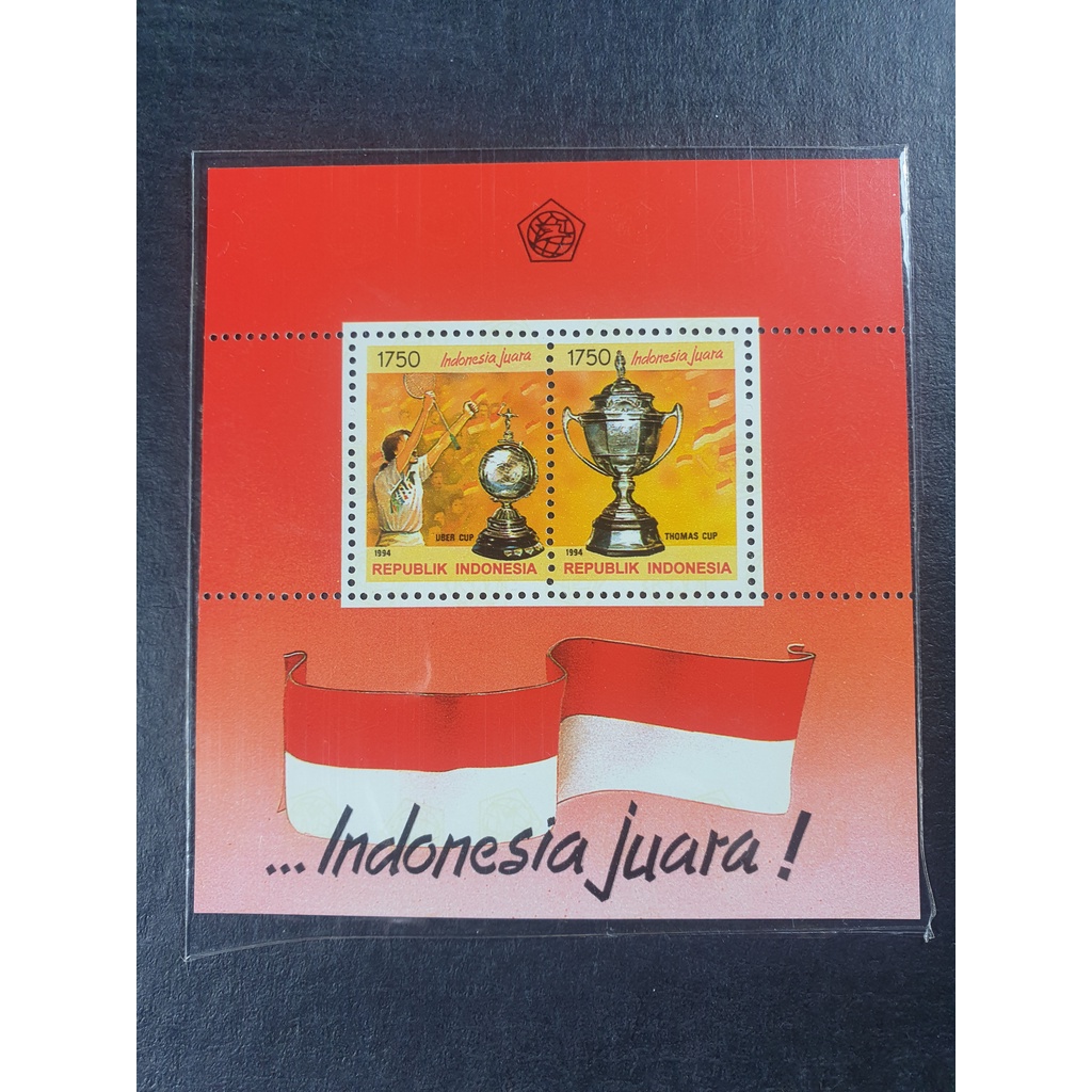 

Perangko Souvenir Sheet Indonesia Juara 1994