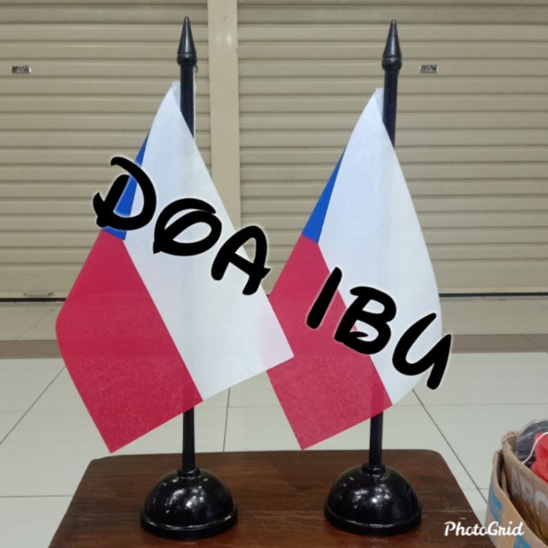 

best seller tiang kayu meja+bendera CEKO ready stock