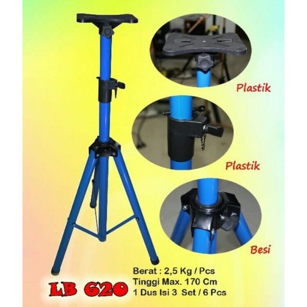 STAND SPEAKER LA BASS LB 620 / TIANG SPEAKER LA BASS LB-620 / TRIPOD SPEAKER LA BASS LB620