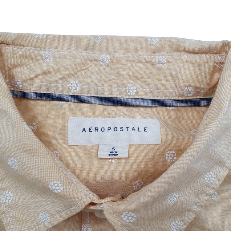 JOY SHADE Men Kemeja Pria Tangan Pendek Orange Polkadot by Aeropostale