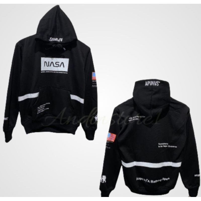 JAKET SWEATER HOODIE ANAK-ANAK NASA / JAKET NASA ANAK TRENDY / JAKET HOODIE USIA 7-12 TAHUN
