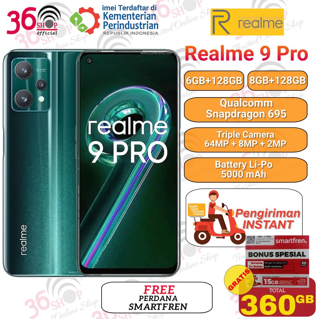 Realme 9 PRO + 9 Pro Plus 8GB+128GB 8GB+256GB Garansi Resmi Realme Indonesia-1