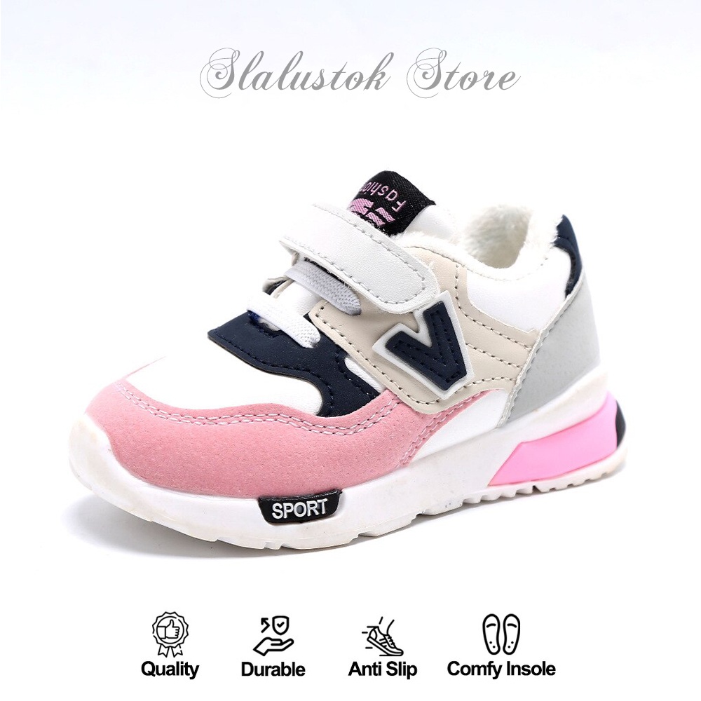 Sepatu Anak Laki Laki - Sepatu Anak Perempuan - V SPORT TYPE 038 STAR Sepatu Sport Anak Casual Import