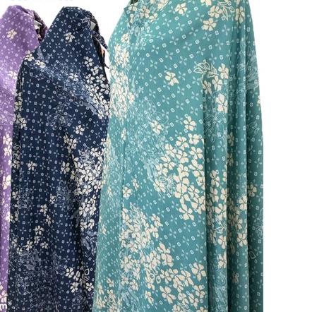 ➳ Mukena Dewasa Katun Rayon Al_Kahf Motif Flower & Abstrak Series ♣