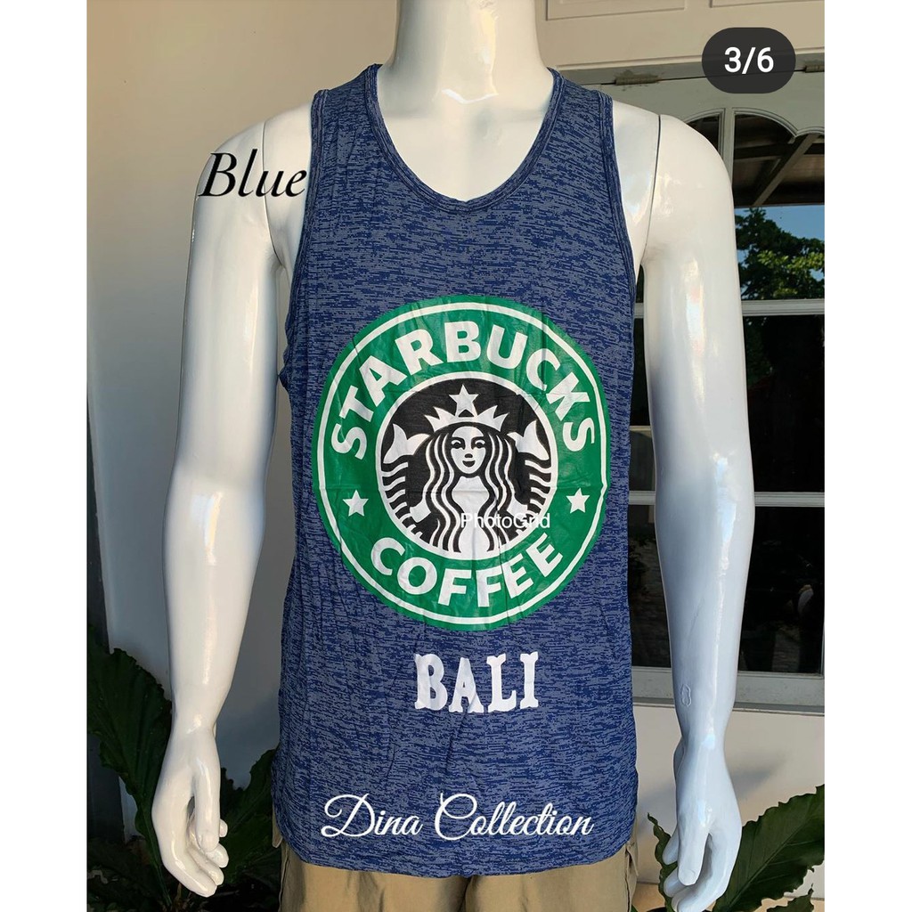 Baju singlet serat Starbuck bali kaos oblong