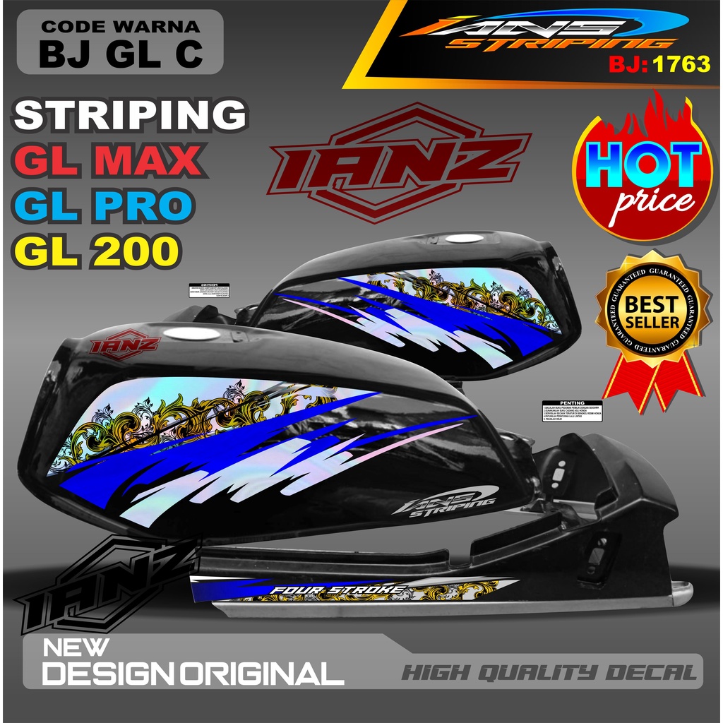 STRIPING GL VARIASI HOLOGRAM /  STIKER GL MAX VARIASI HOLOGRAM / STIKER HOLOGRAM