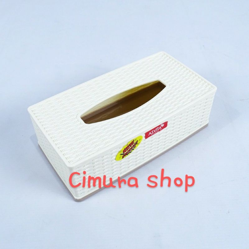 Tempat tisu asvita low/tempat tisu asvita/tempat tisu mobil/tempat tisu ruang tamu/tempat tisu kamar