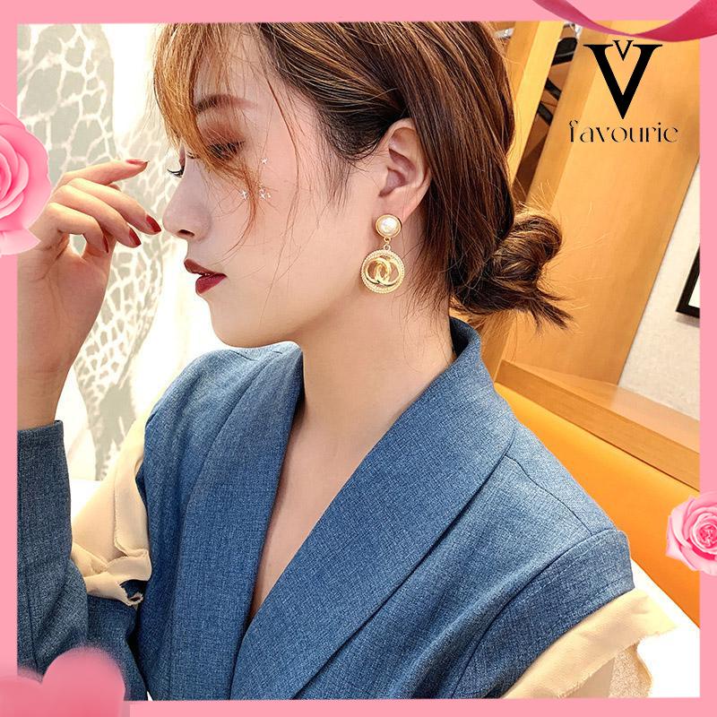 [COD]Anting-Anting Fashion Gaya Istana Anting-Anting Mutiara Anting-Anting Wanita Anting-Anting Kepribadian-FA