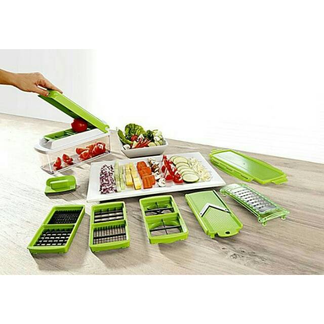 Nicer Dicer plus / Alat memotong Sayuran dan buah 11 Variasi