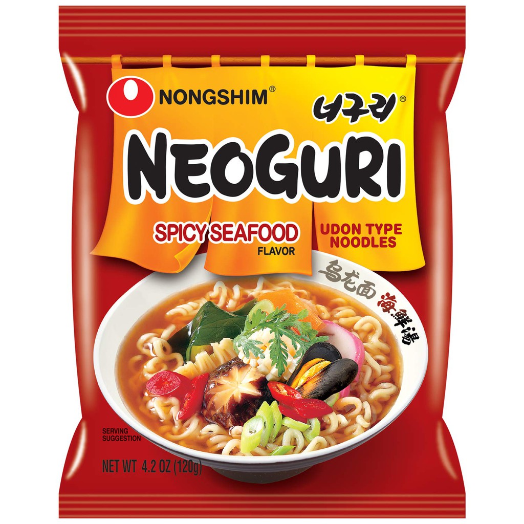 

Nongshim Chapaguri Neoguri Chapagetti Jjajang Noodles Ramdon Spicy - Neoguri
