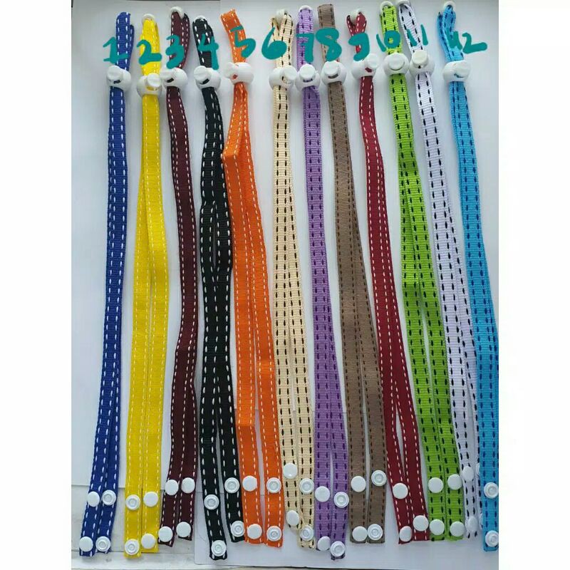 ⭐ Jendela Kosmetik ⭐( MOTIF GARIS ) TALI MASKER / TALI HIJAB / TERSEDIA 12 WARNA ( JK 1 )