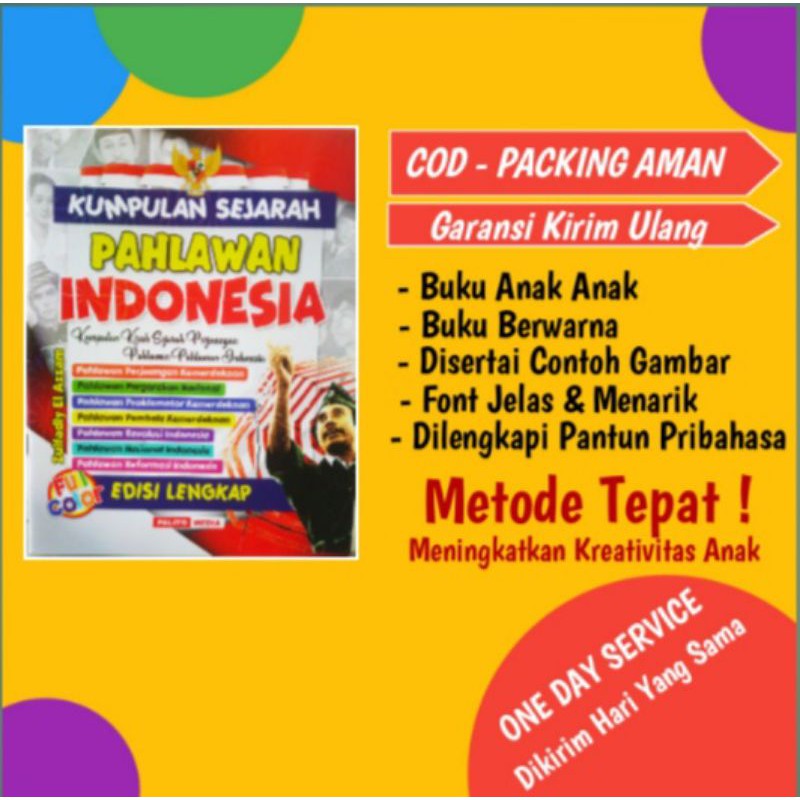 BUKU KUMPULAN SEJARAH PAHLAWAN INDONESIA BUKU PAHLAWAN INDONESIA BUKU SEJARAH