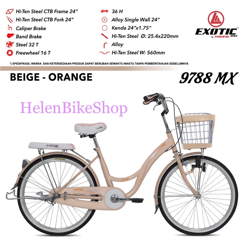 Sepeda mini 24 inch exotic 9788mx(Ekspedisi/ kargo)