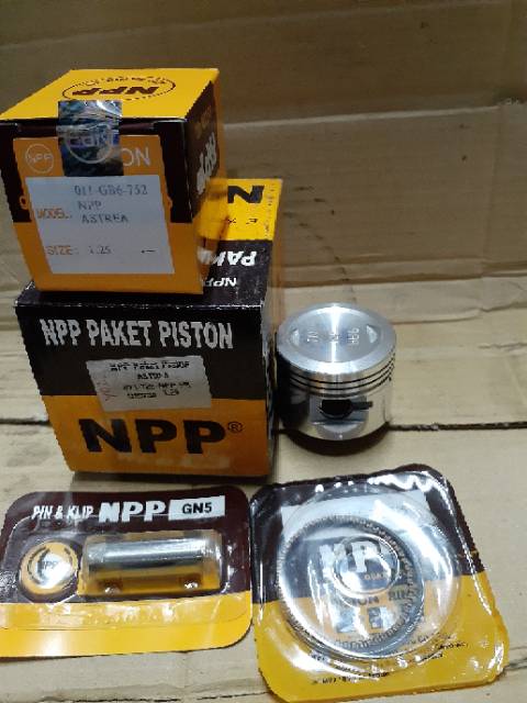 Piston kit astrea oversize 125 npp