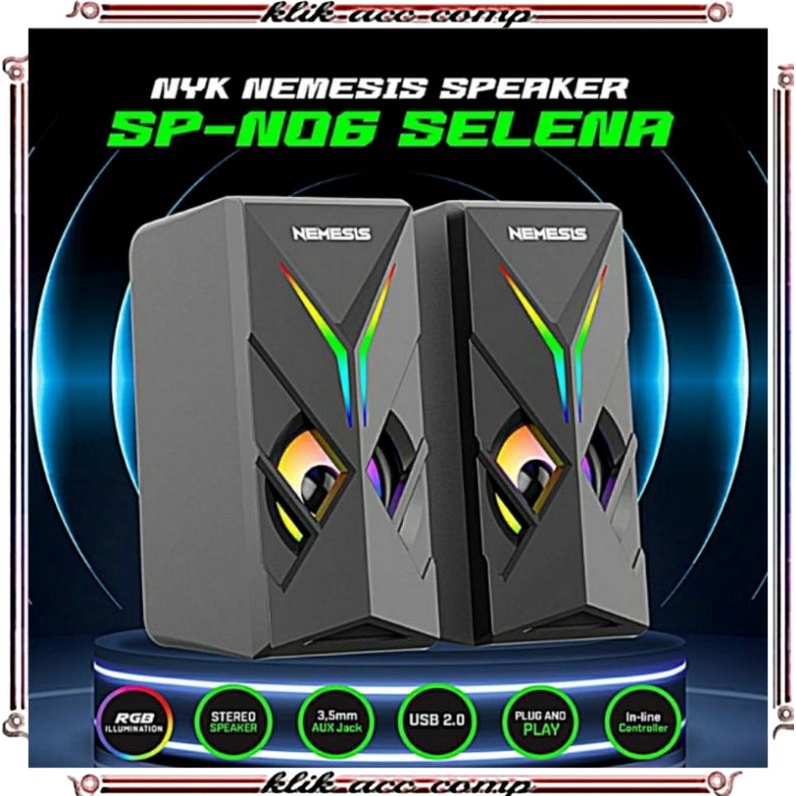 NYK Nemesis Speaker SPN 06 Selena Gaming RGB NYK SP-N06 SP N06