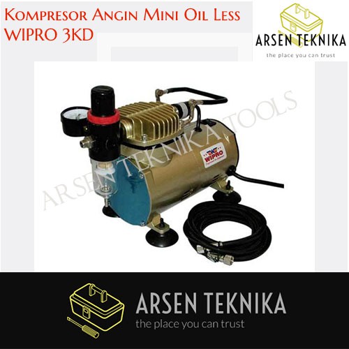Kompresor Angin Mini Oil Less Wipro 3KD