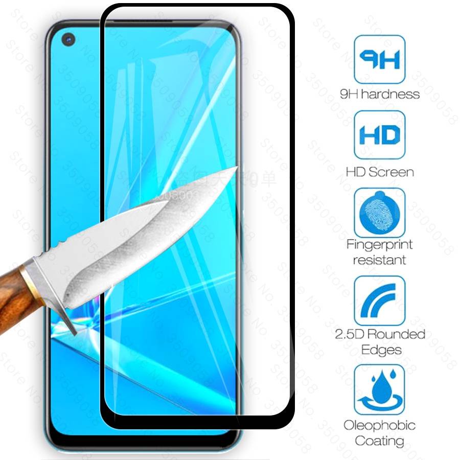 Pelindung Layar Tempered Glass Untuk Oppo A93 A31 F15 F9 F7 F5 F11 Pro A37 A5S A3S Reno 5 4 Realme 3 Pro Realme 5 Realme 5s Realme 5i Oppo A91 A83 A37 A92 A9 2020 A5 X2 Pro