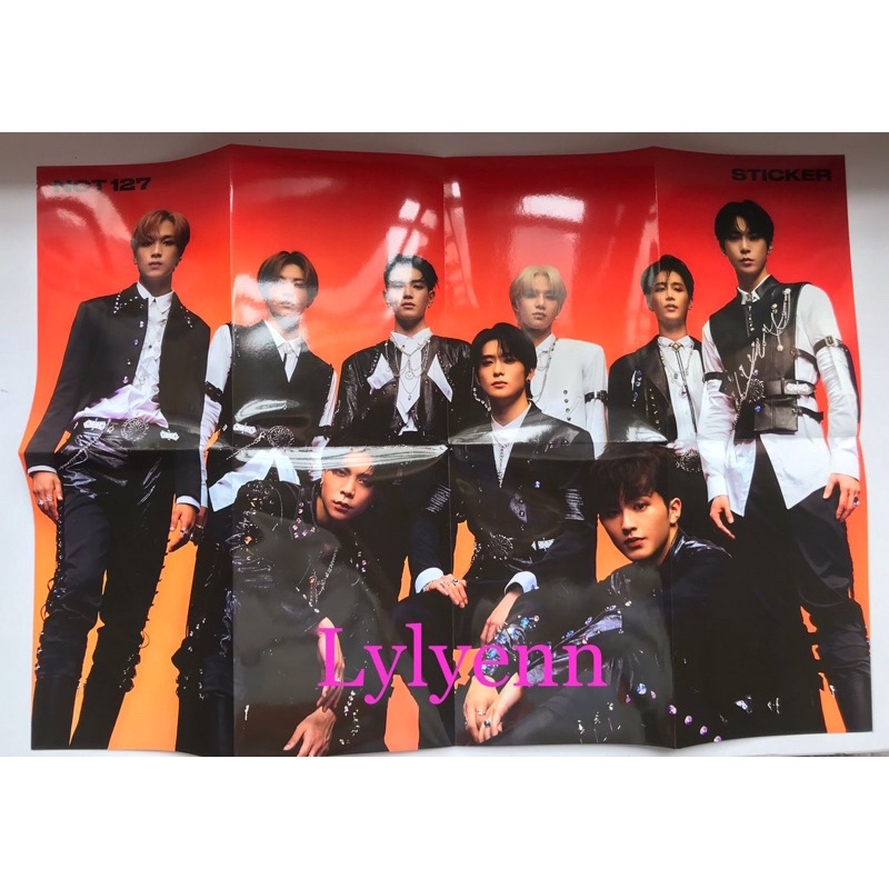 

NCT 127 fold poster sticker version, sticky version