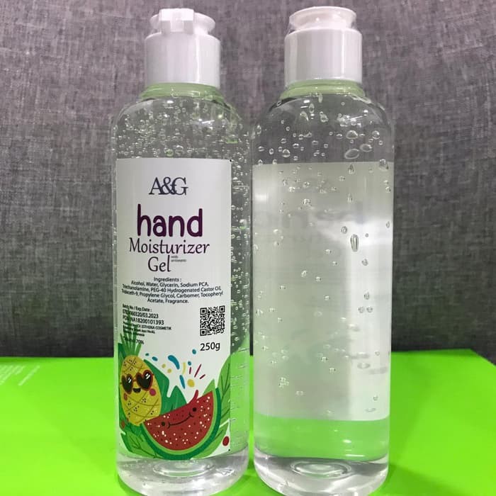 [ 250ML ] A&G HAND MOISTURIZER GEL BPOM - A&G HAND SANITIZER GEL BPOM