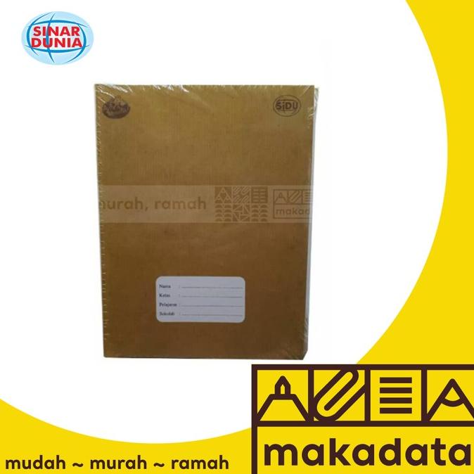 

monggo] BUKU TULIS SIDU 40 LEMBAR KRAFT COVER / SAMPUL COKLAT