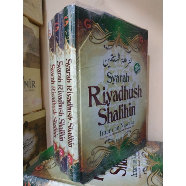 Jual [original] Buku Syarah Riyadhus Shalihin Lengkap 3 Jilid Hc Plus