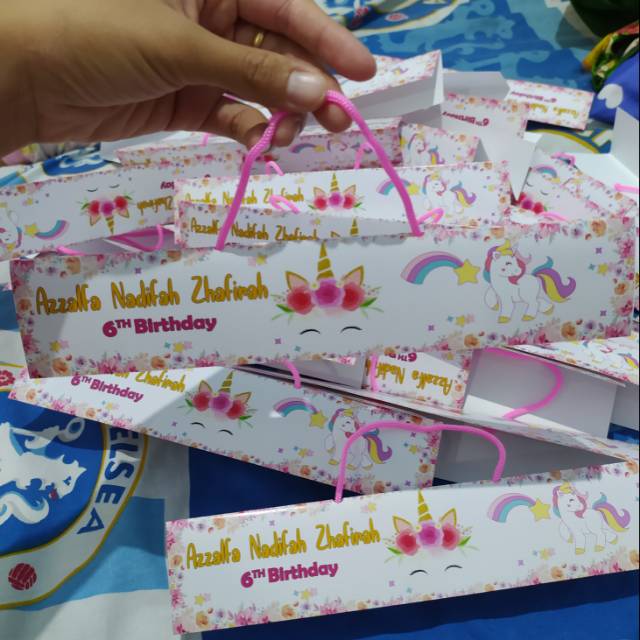 

LABEL SNACK ATAU GOODIEBAG ULANG TAHUN ANAK CUSTOM TEMA UNICORN