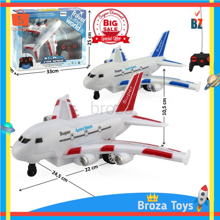 Mainan RC Remote Pesawat Air Bus 8004