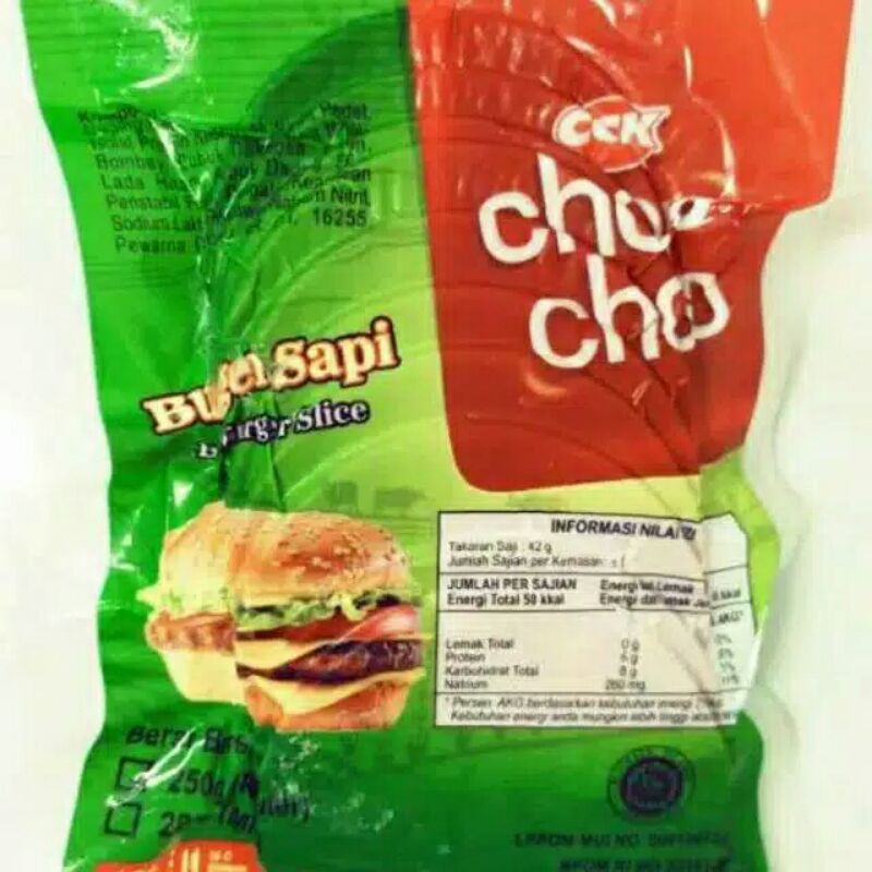 

CCK Chop Chop Burger Sapi 250gr 10Pcs - Beef Slice