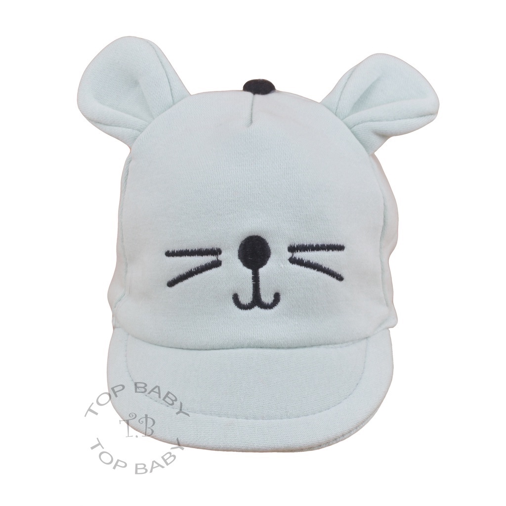 Topi Bayi Motif Meow - 4674