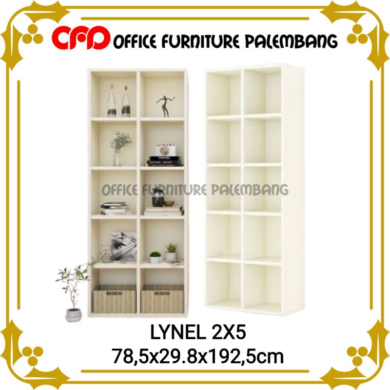 lemari serbaguna rak serbaguna meja tv rak buku olympic lynel 2x5