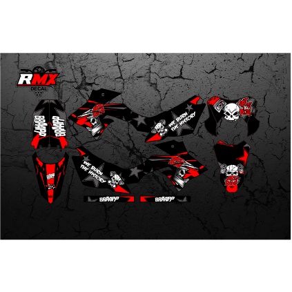 DECAL DTRACKER FULLBODY (024) DEKAL STIKER DTRACKER 150 SE 2016 2017 2018 2019 2020 2021 2022 HITAM 