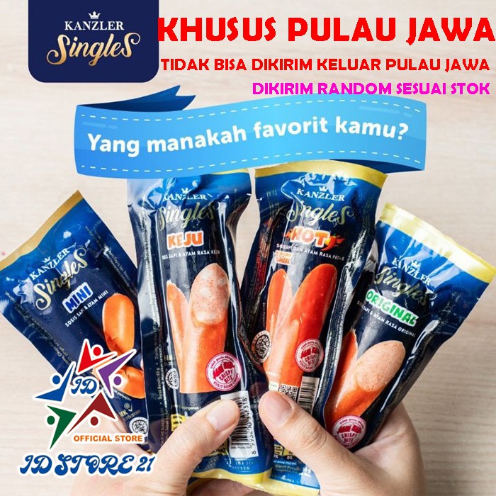 Sosis Kanzler Singles Original Mini Hot (Harga satuan)