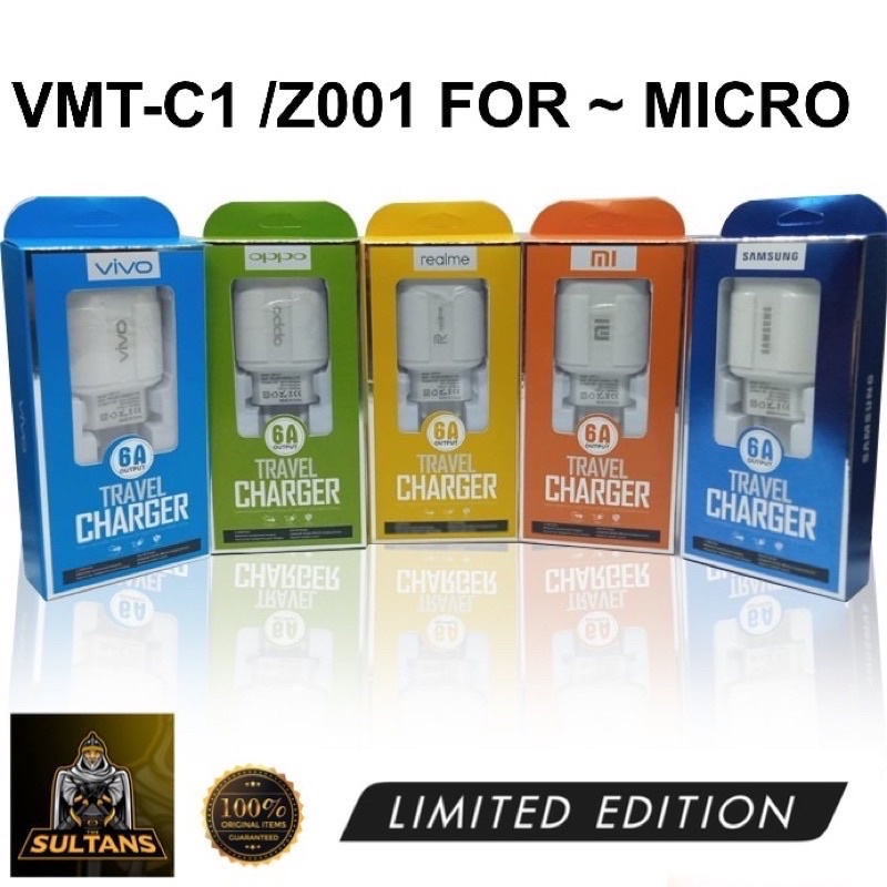 PROMO CHARGER Z001 VMT C1 MICRO ALL BRAND/TRAVEL CHARGER ALL BRAND FOR MICRO USB