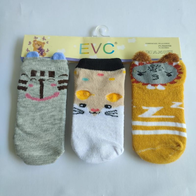 kaos Kaki Bayi EVC / ALYAJOY 3D Karakter  (3-12 bln)