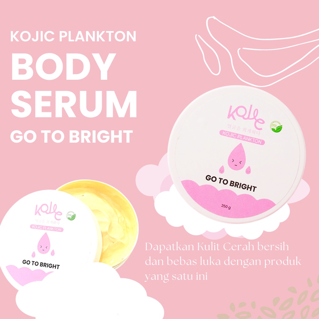 Body Cream Kojic Plankton BPOM Go to Bright