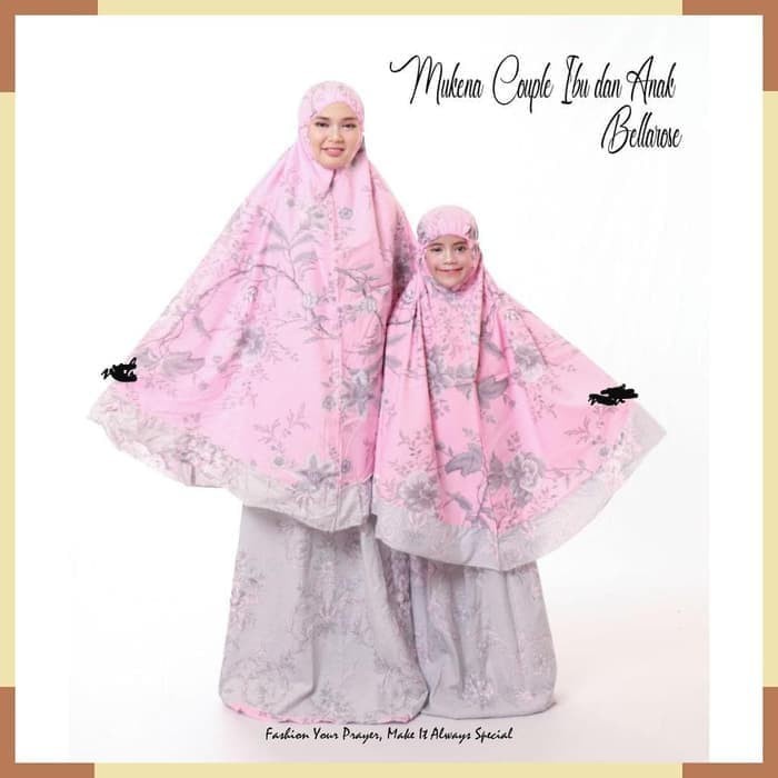 Mukena Couple Ibu Dan Anak Bahan Katun Jepang/Harga Grosir/Bisa Bayar Di Tempat