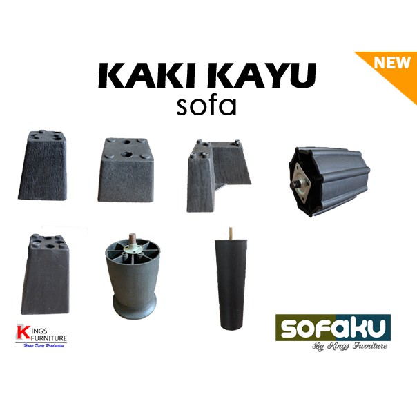 Kaki Sofa Kotak Plastik Kaki Pyramid Siku plastik - Kaki Springbed/Kaki Ranjang kaki plastik besar