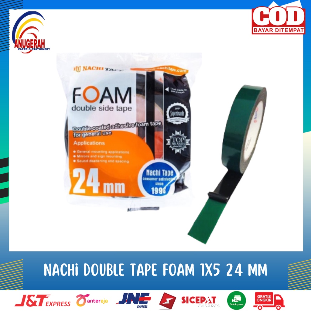 

NACHI DOUBLE TAPE FOAM 1X5 INCH 24 MM (PCS)