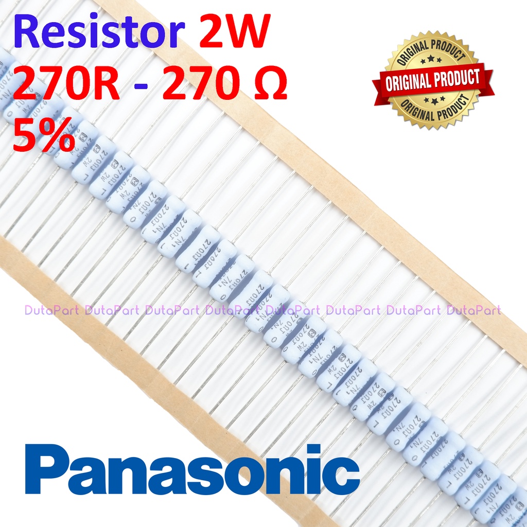 Resistor 270 Ohm 2 Watt 5% ORIGINAL PANASONIC 2W 270R HIGH QUALITY