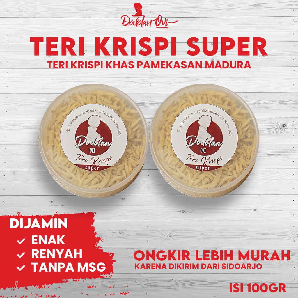 

Teri krispi khas maduraTeri krispy super 100gr