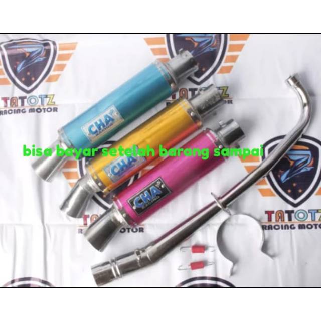 Knalpot racing cha fulsistem buat semua motor bebek yamaha suzuki honda