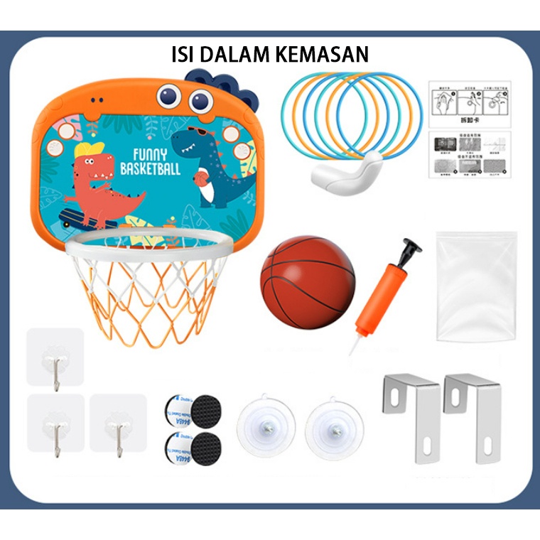 Mainan Anak Ring Basket Dengan Score LED Bola Basket